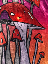 Load image into Gallery viewer, Mushroom Cat’s Journey Fleece Blanket
