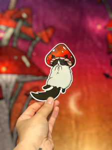 Ragdoll Mushroom Cat Sticker