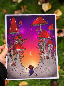 Mushroom Journey Print