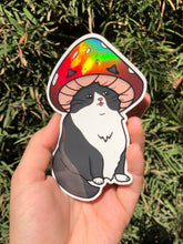 Load image into Gallery viewer, Tuxedo Mushroom Cat Sticker

