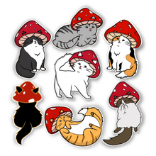 Load image into Gallery viewer, Mushroom Cat Sticker Pack
