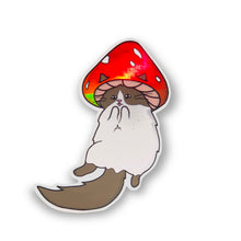 Load image into Gallery viewer, Ragdoll Mushroom Cat Sticker
